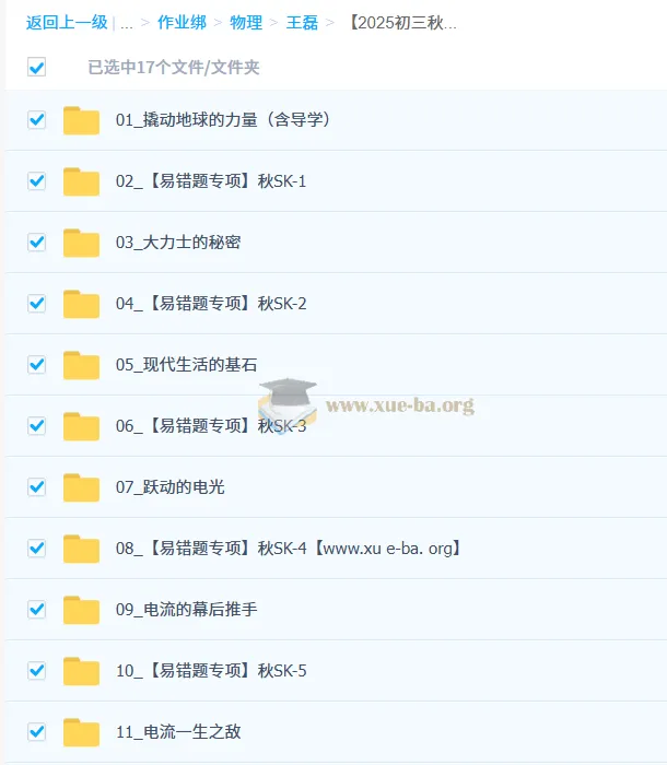 初中物理王磊初三物理秋上自然科学自主学习课程