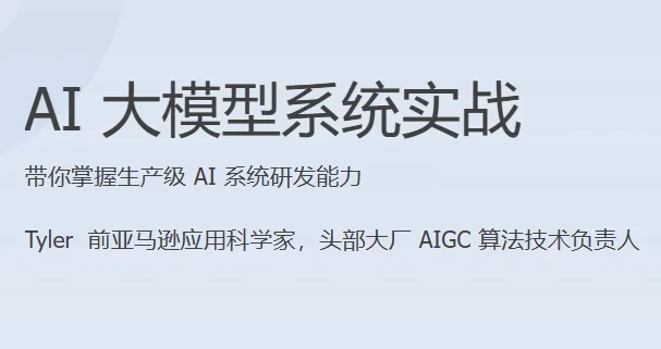 AI大模型系统实战课程（完结）