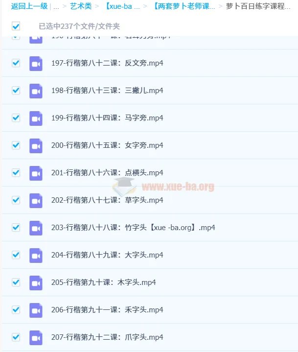 萝卜老师写字练字课程两套合集