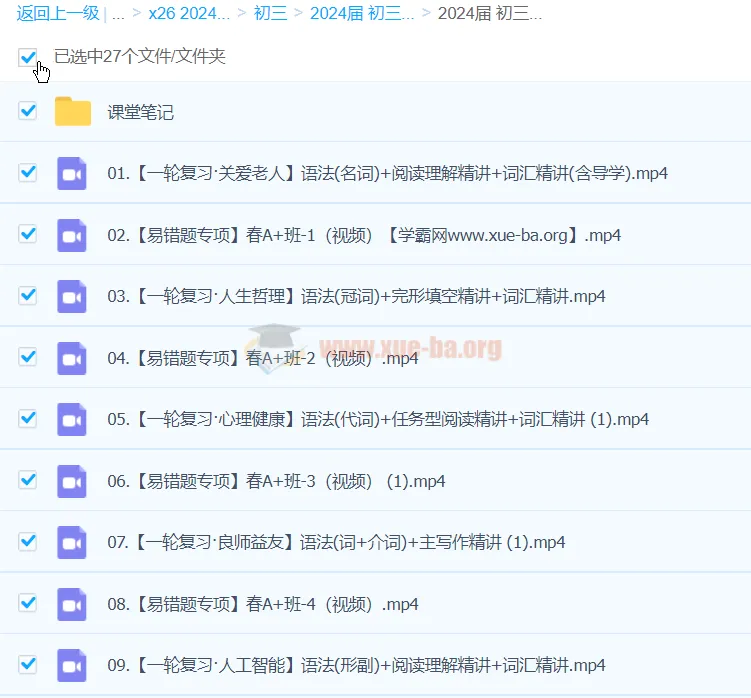 初三中考英语林淼A+春季班