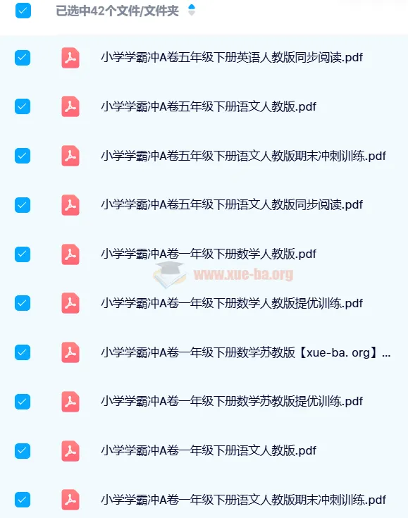 2024年春季小学学霸冲A卷