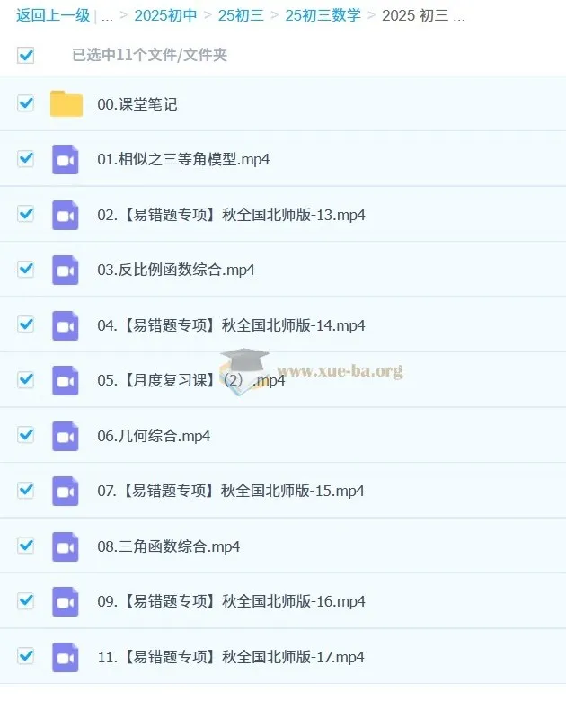 2024 - 2025初三中考数学陈杰北师版课程