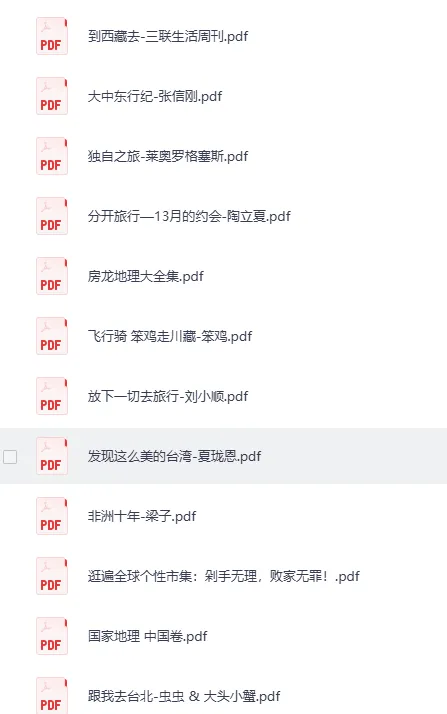 《世界地理旅行图书100册》