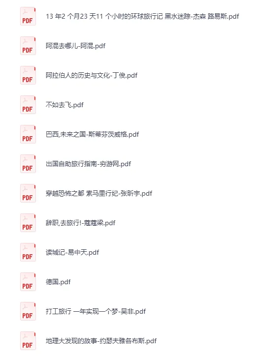 《世界地理旅行图书100册》