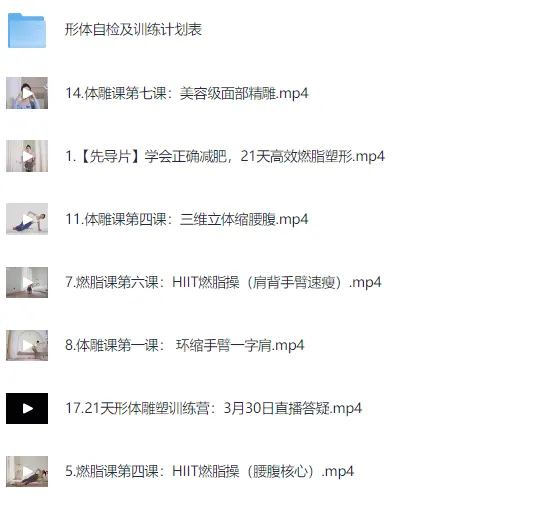 Rosie的私教课：21天减脂塑形训练营