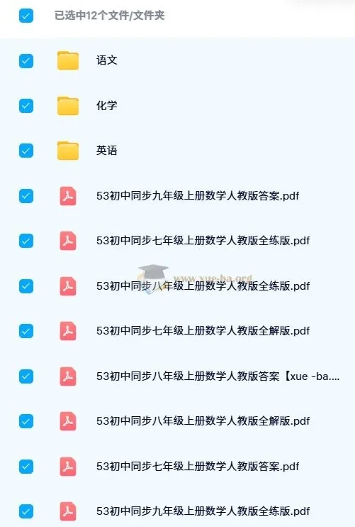 2024版53初中同步学习资料