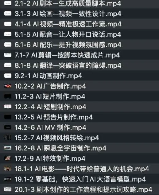 AI电影制作实操课程：人人都能做