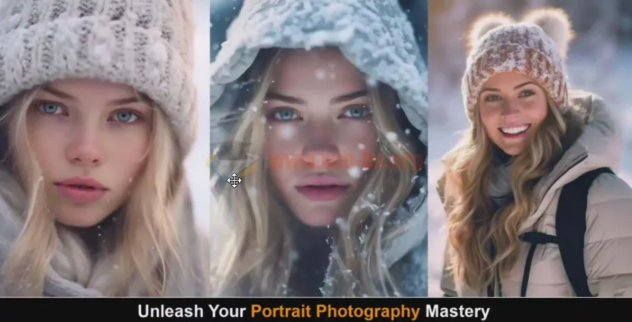 Midjourney v5、ChatGPT和Bard AI人工智能人像摄影大师班15节课程 - 中英字幕