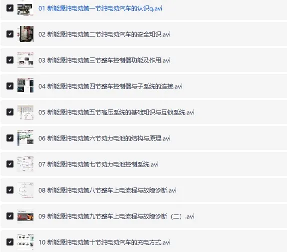 《新能源汽车维修课程》：掌握前沿技术，开启行业新征程