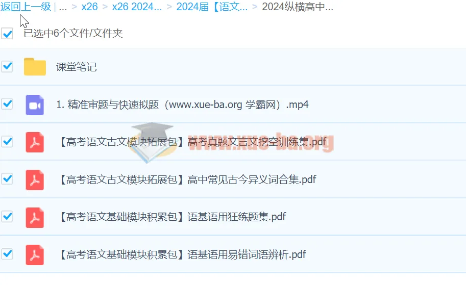 2024高三高考：纵横高中语文·十一集训