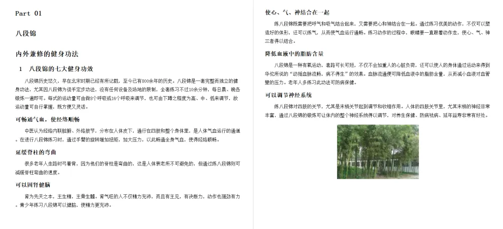《图解八段锦 五禽戏 易筋经》：内外兼修的特效保健术