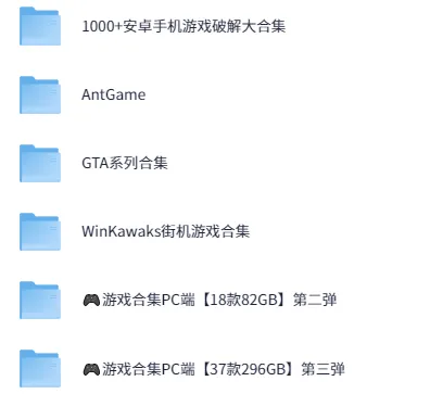 GTA系列及多类型安卓破解游戏资源合集
