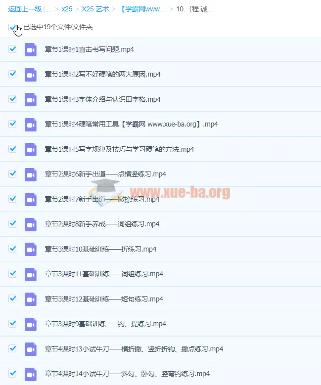 程诚《14天硬笔楷书基本功》课程
