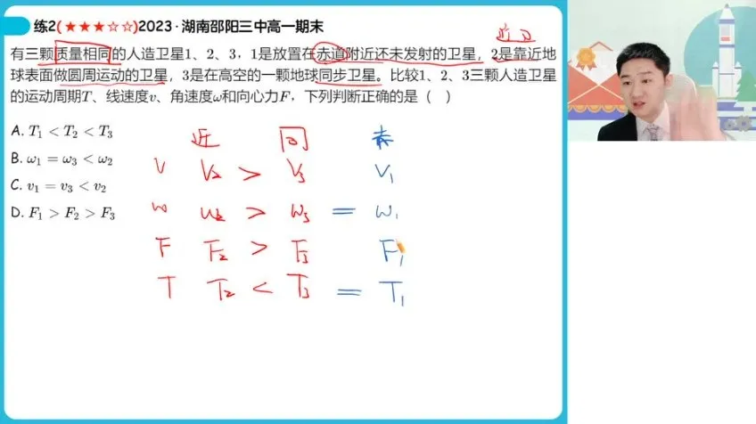 袁帅高一物理冲顶班：天体、力学、电场专题突破