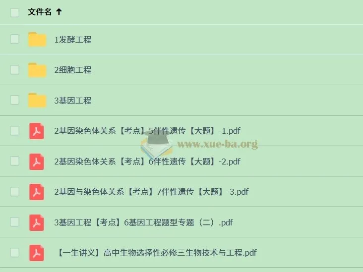 高中生物选择性必修三课程