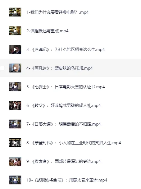 焦雄屏世界电影20大名作赏析大师课