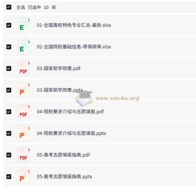 2025高考志愿填报实用资料