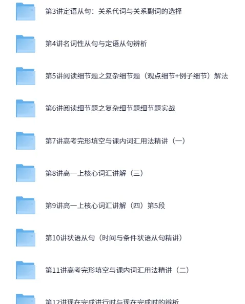 60课时学完高中英语课程