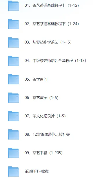 全套茶艺课程,开启茶韵学习之旅