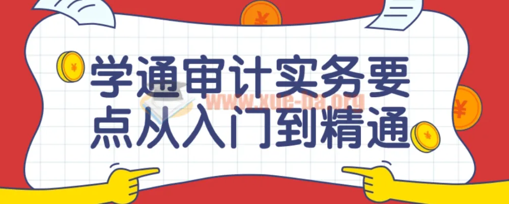 审计实务要点从入门到精通课程
