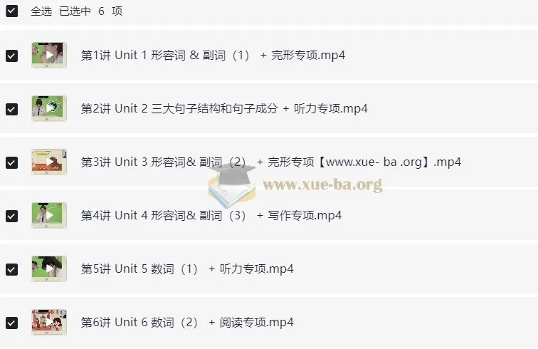小学英语小升初六年级英语培训班（春·全国版·小学总复习）