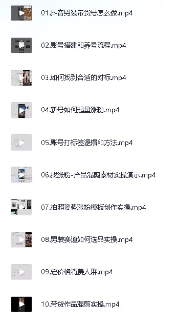 抖音男装原创带货:从0到1打造爆款课程