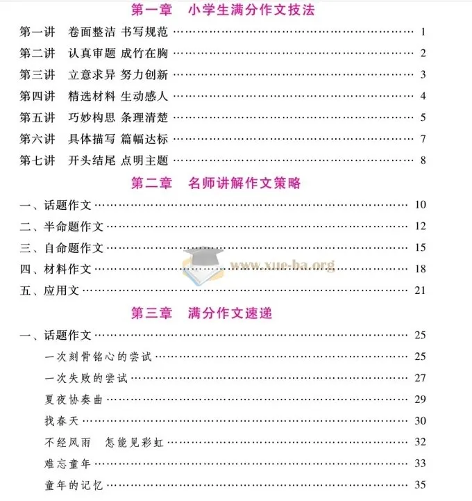 《满分作文大全》1 - 6年级通用