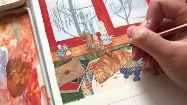 手绘水彩课:从零基础到艺术创作,掌握水彩技巧