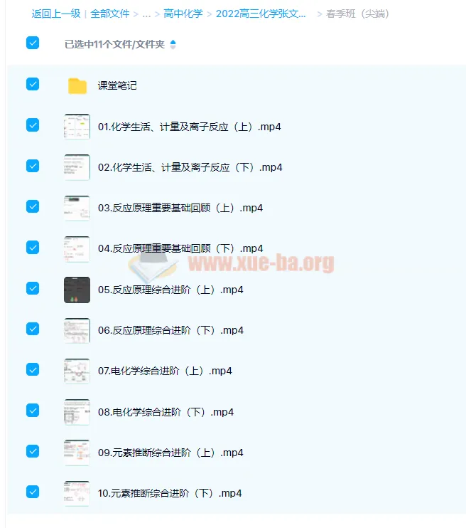 张文涛2022届高考化学二轮复习寒春联报尖端春季班