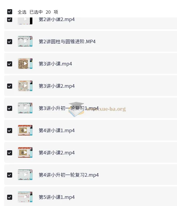 何引琼六年级小学数学寒假课程