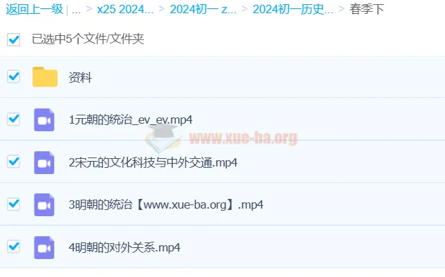 都运欢2024初一春季历史课程
