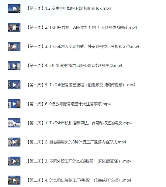 TikTok外贸工厂陪跑训练营