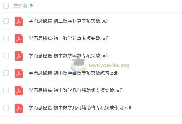 学而思秘籍-初中数学专项突破