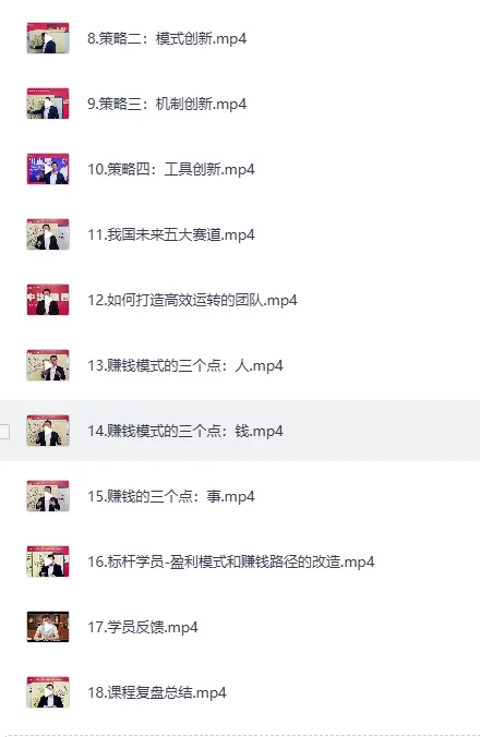 王冲 - 《27种盈利模式课程合集》