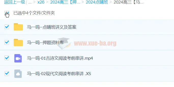 马一鸣2024高三高考语文押题点睛班