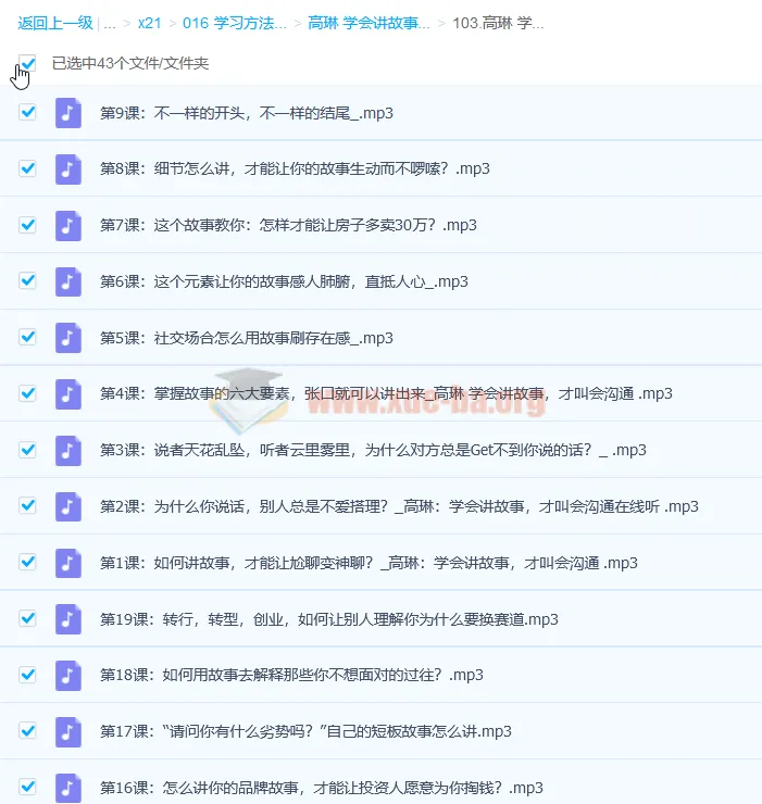 高琳《学会讲故事，才叫会沟通》课程
