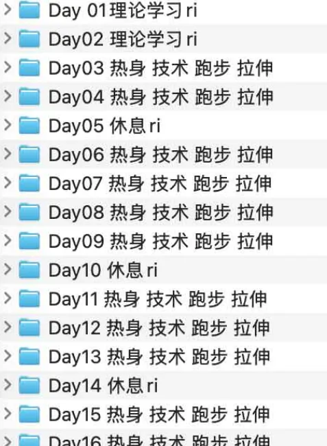30天运动跑姿改善计划