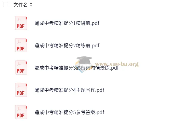 鼎成中考《2025中考精准提分（语数英）》