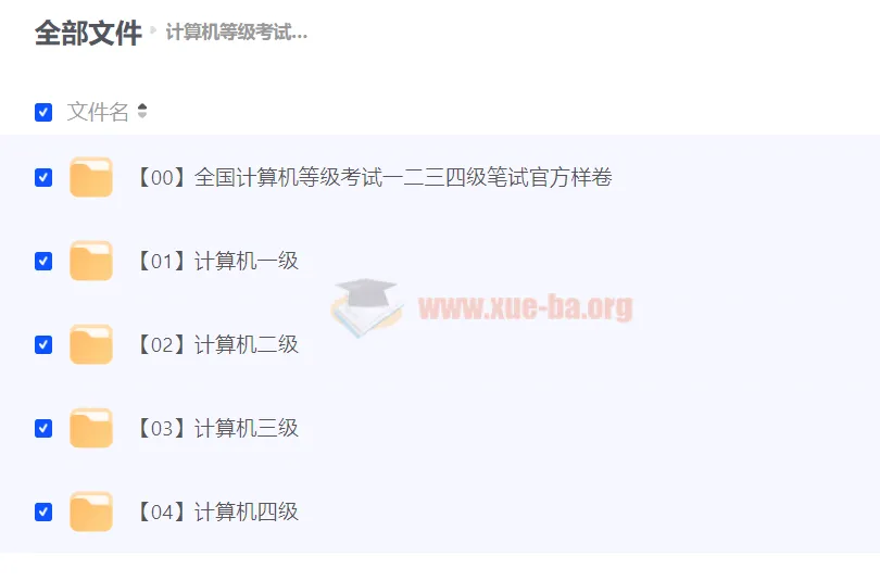 计算机等级考试备考资料大全