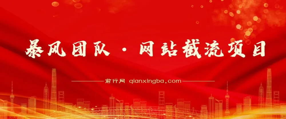 暴风团队网站截流项目分享