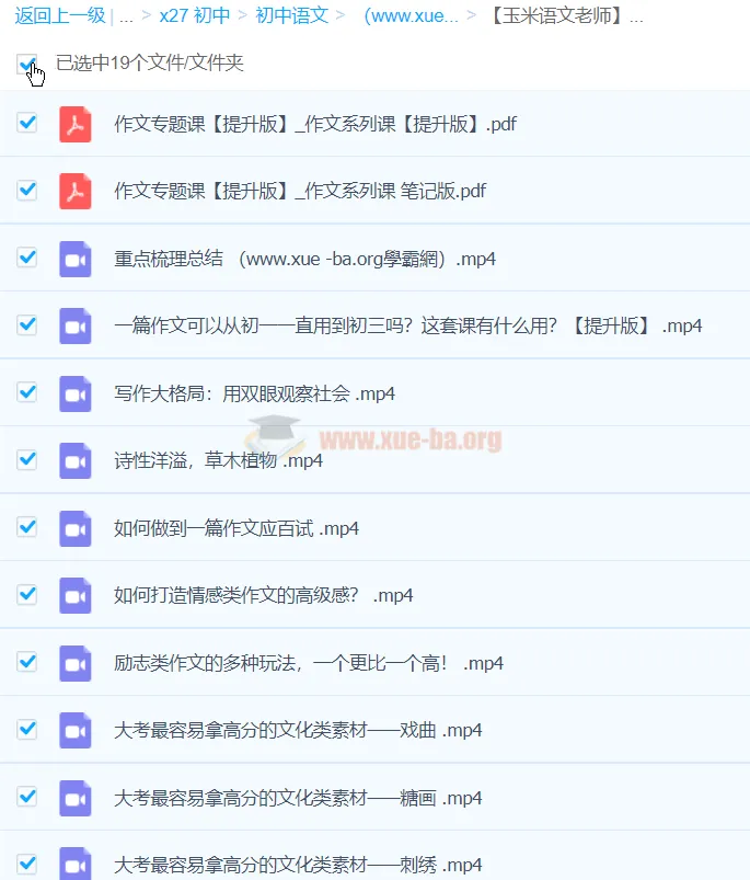 玉米语文老师作文系列课提升版