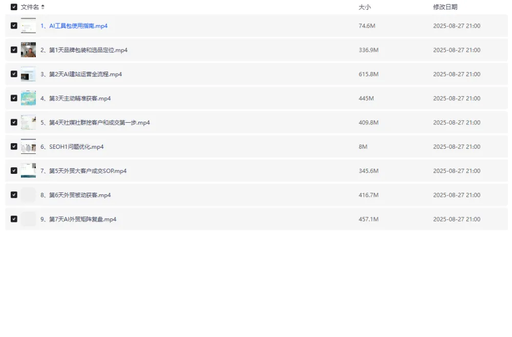 AI闪电做外贸建站训练营26期