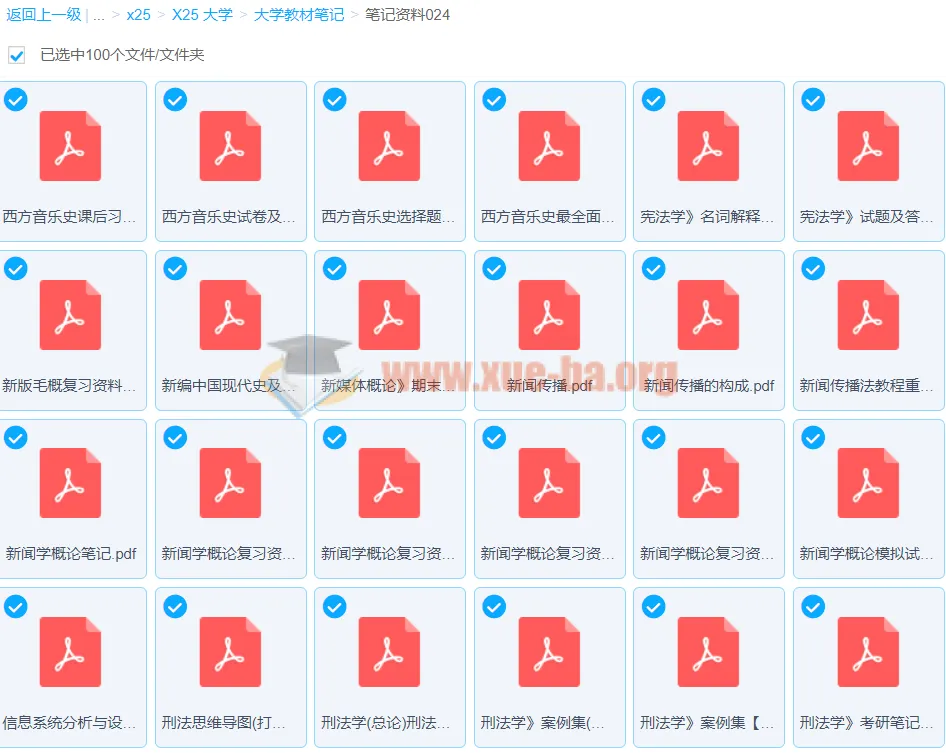 大学多学科笔记资料汇总