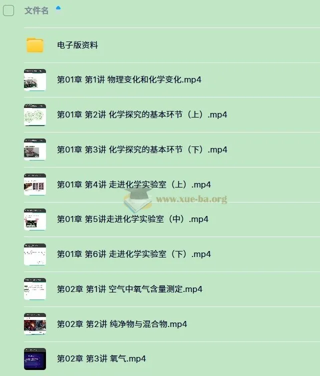 胡小群初中化学课程