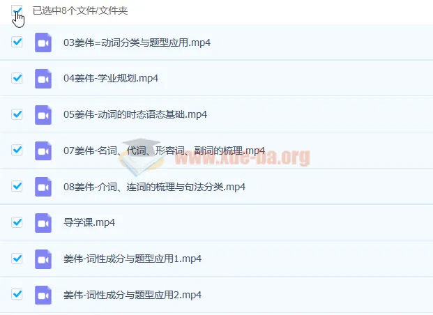 姜伟英语2023高考英语暑假班（更新8讲）