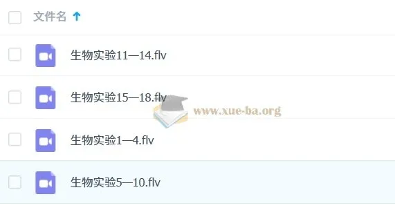 高中生物实验视频大全