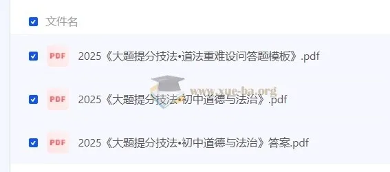 《大题提分技法》初中道法+历史