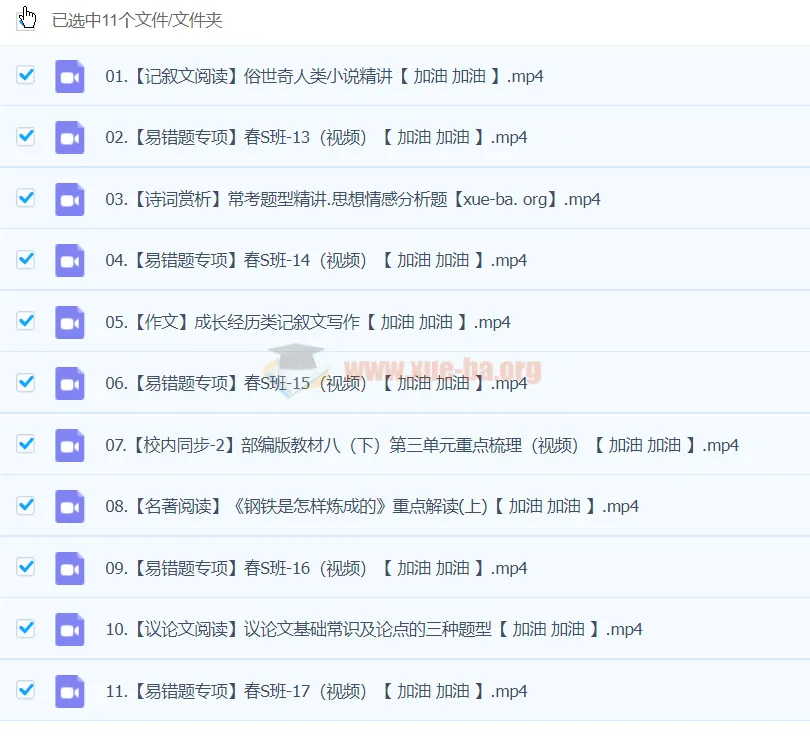2024初二语文柳宁语文A+春季班（春下）课程