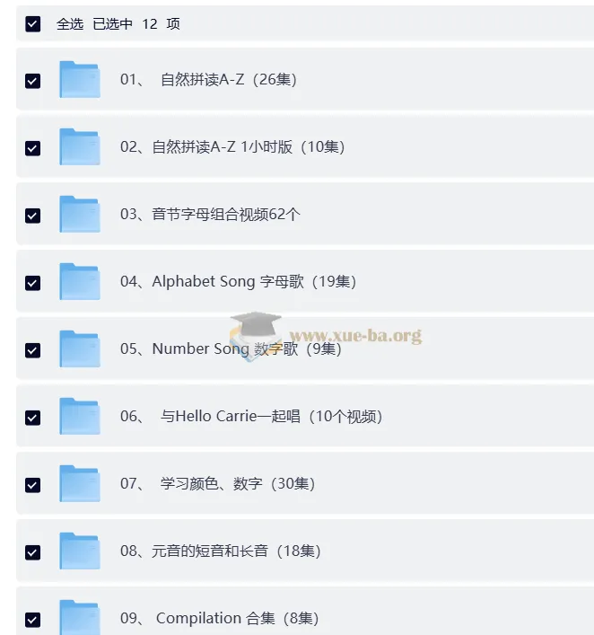 Hello Carrie自然拼读资源合集