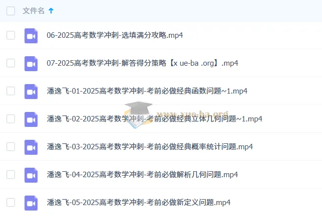 潘逸飞2025高三高考数学冲刺班